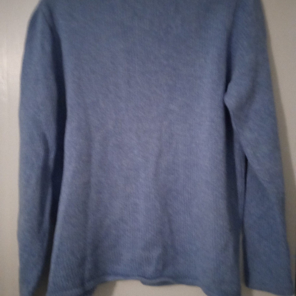 L.L. Bean Women's Light Blue Knit Cardigan SizeL - Picture 2 of 7
